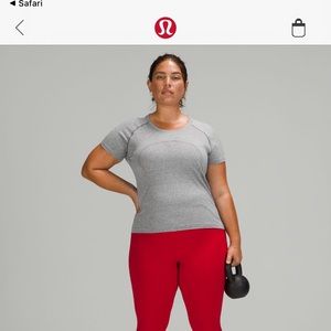 Lulu lemon swiftly tech 2.0 short sleeve race length